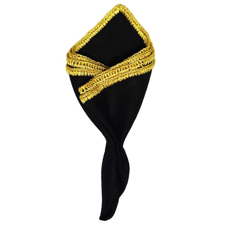 Sebastian Cruz Couture hand-crocheted pocket square for a tuxedo accessory look