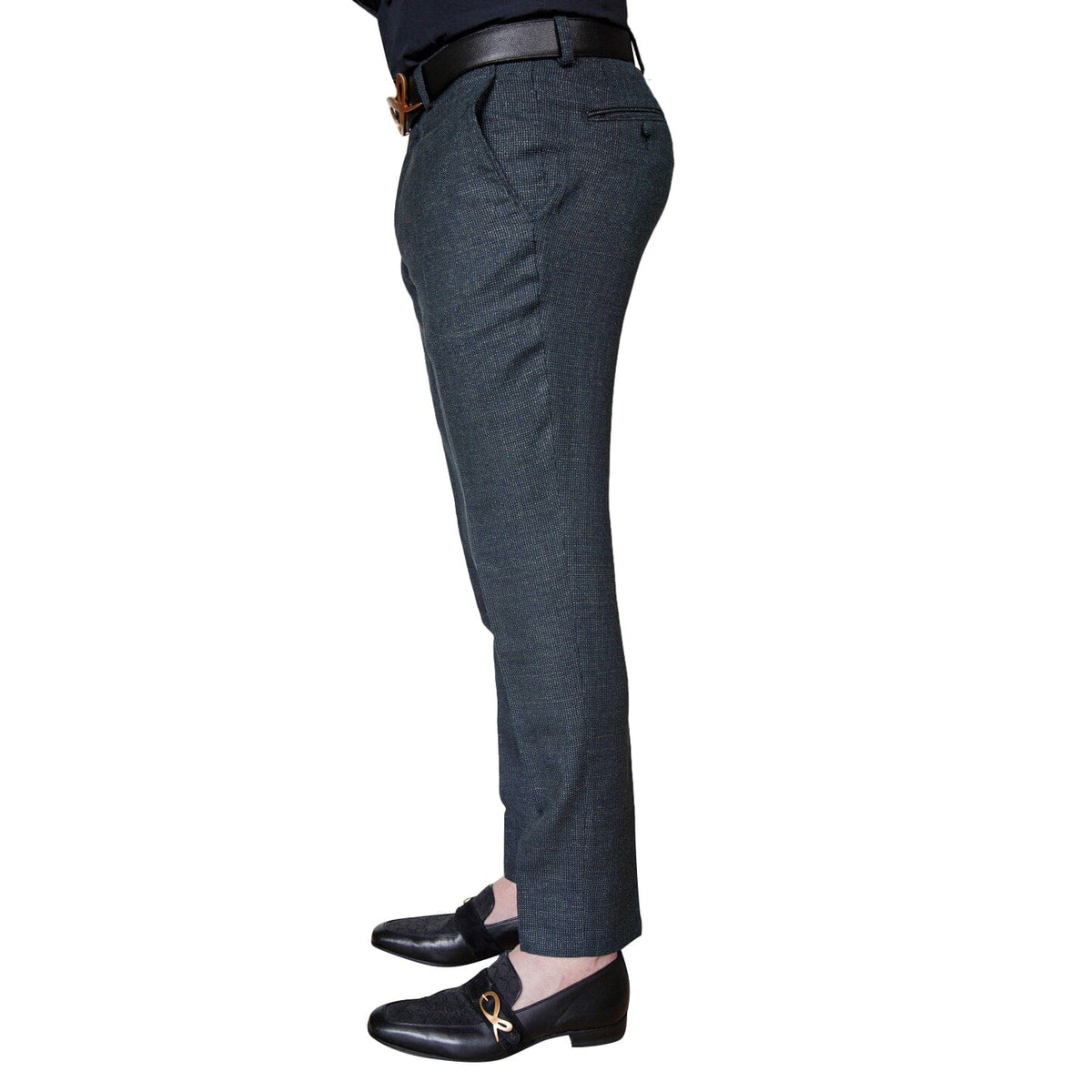 Midnight Jade Tweed Trousers @ The Vault-3