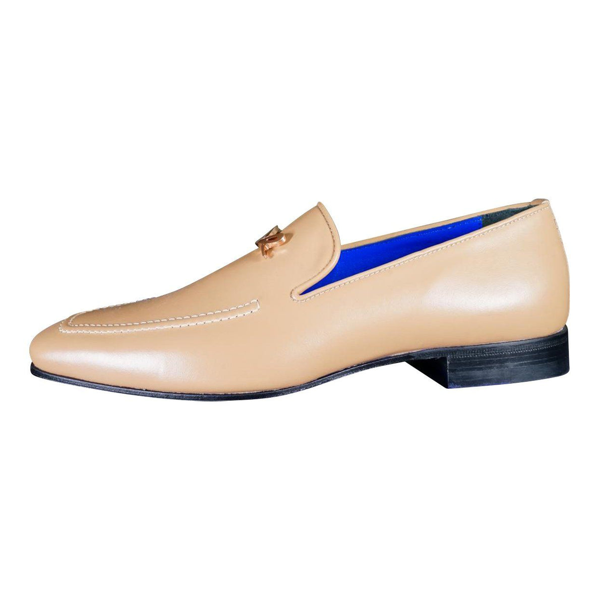 Latte With Rose Gold Hardware Leather Loafers @ The Vault-6