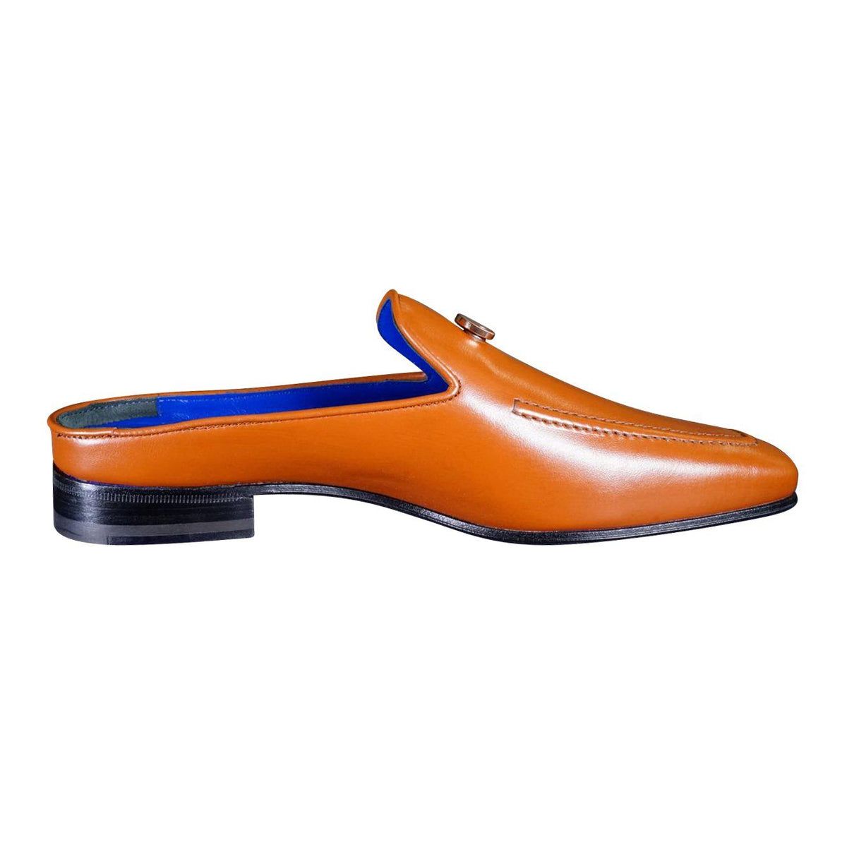 Caramello With Yellow Gold Hardware Leather Slippers-7