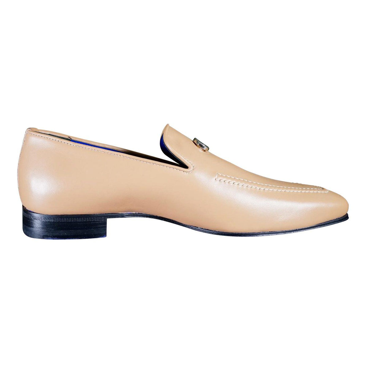 Latte With Silver Hardware Leather Loafers @ The Vault-8
