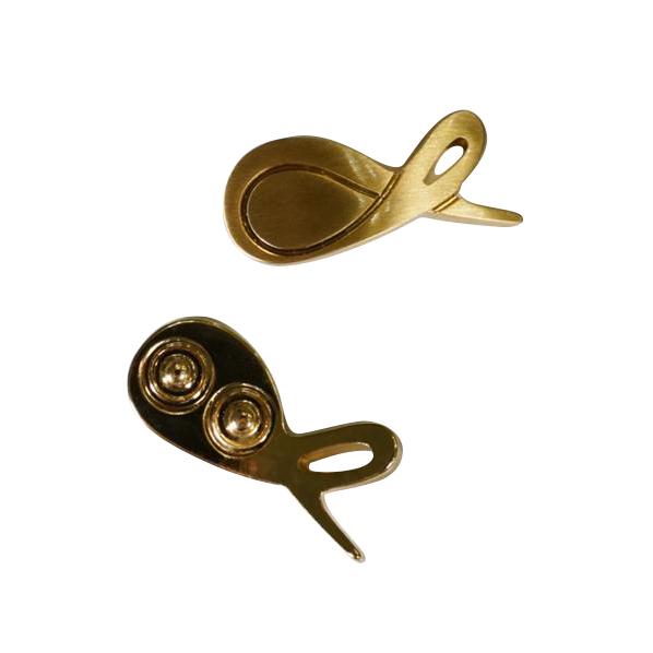 Grafite With Yellow Gold Hardware Leather Slippers-7