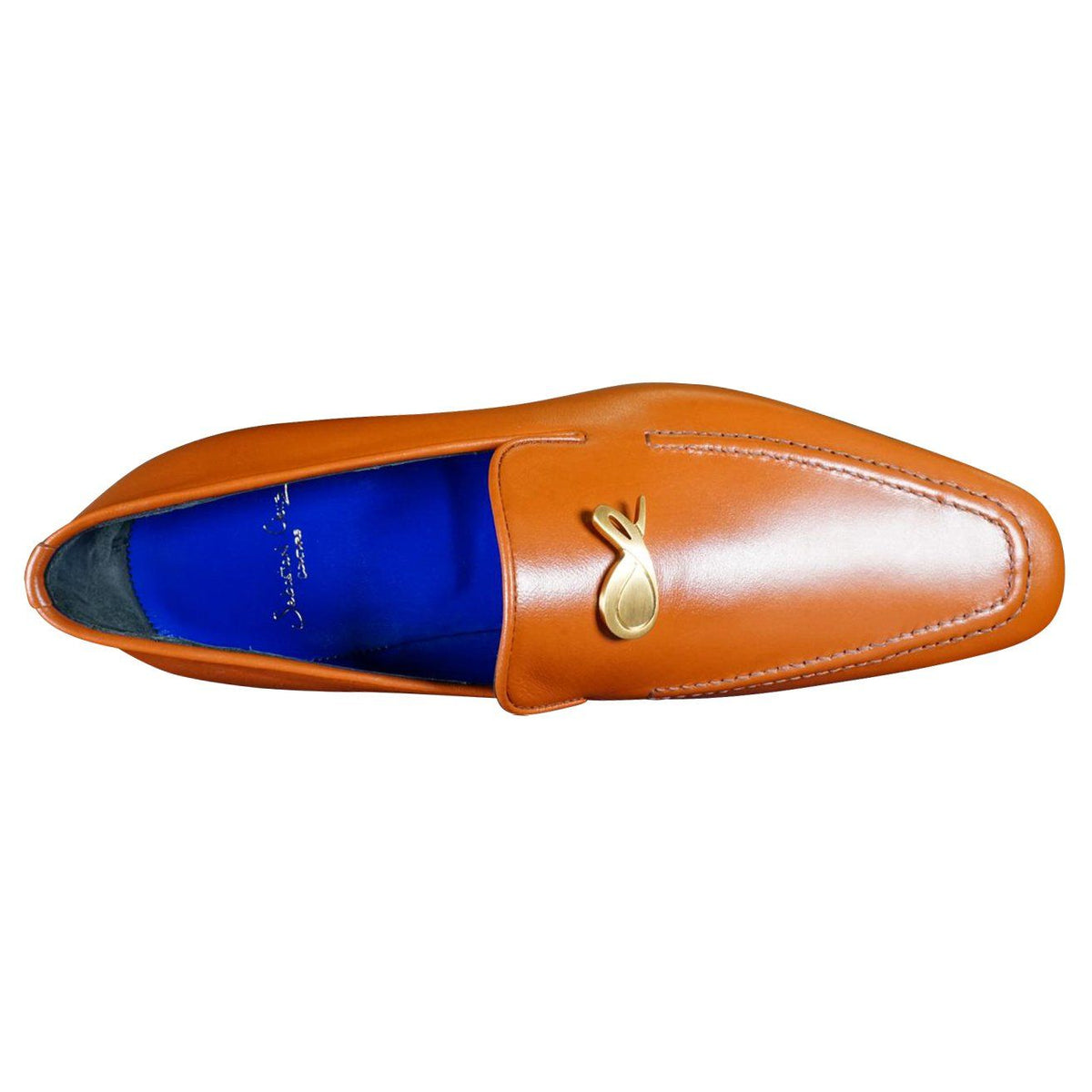 Caramello With Yellow Gold Hardware Leather Loafers-7