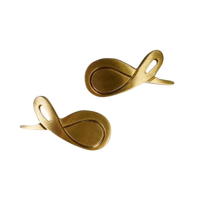 Bianco With Yellow Gold Hardware Leather Loafers-10