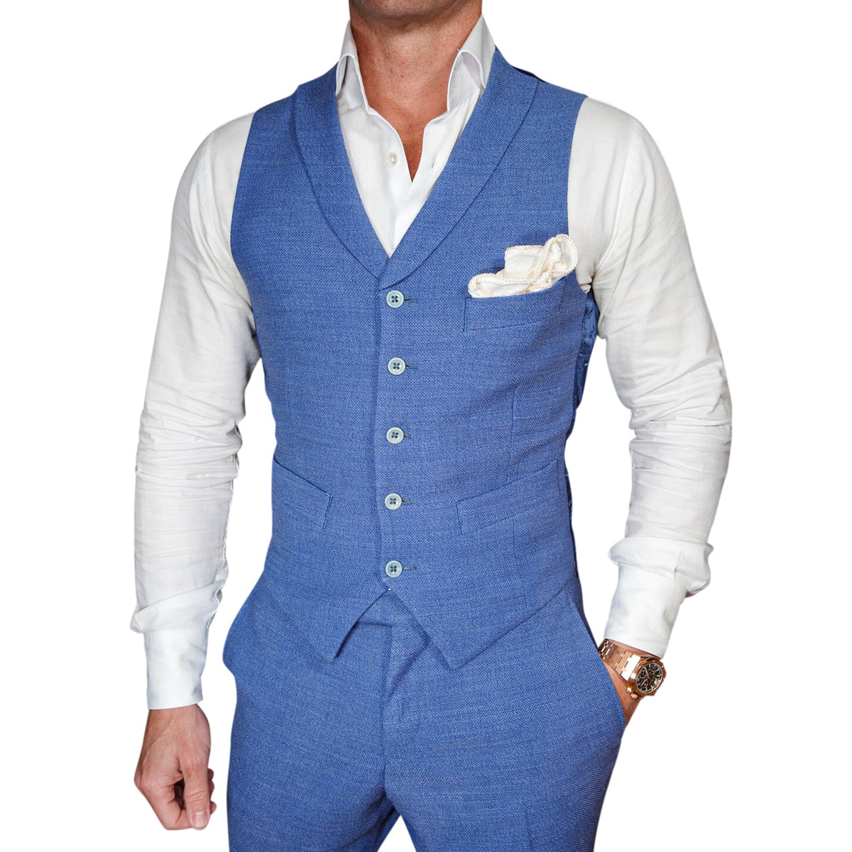 Maya Blu Intreccio Ciottoli Waistcoat @ The Vault