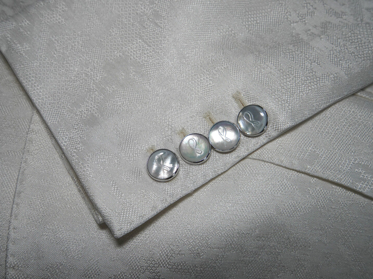 Mother Of Pearl With Silver Tone Buttons For Sports Jacket-5