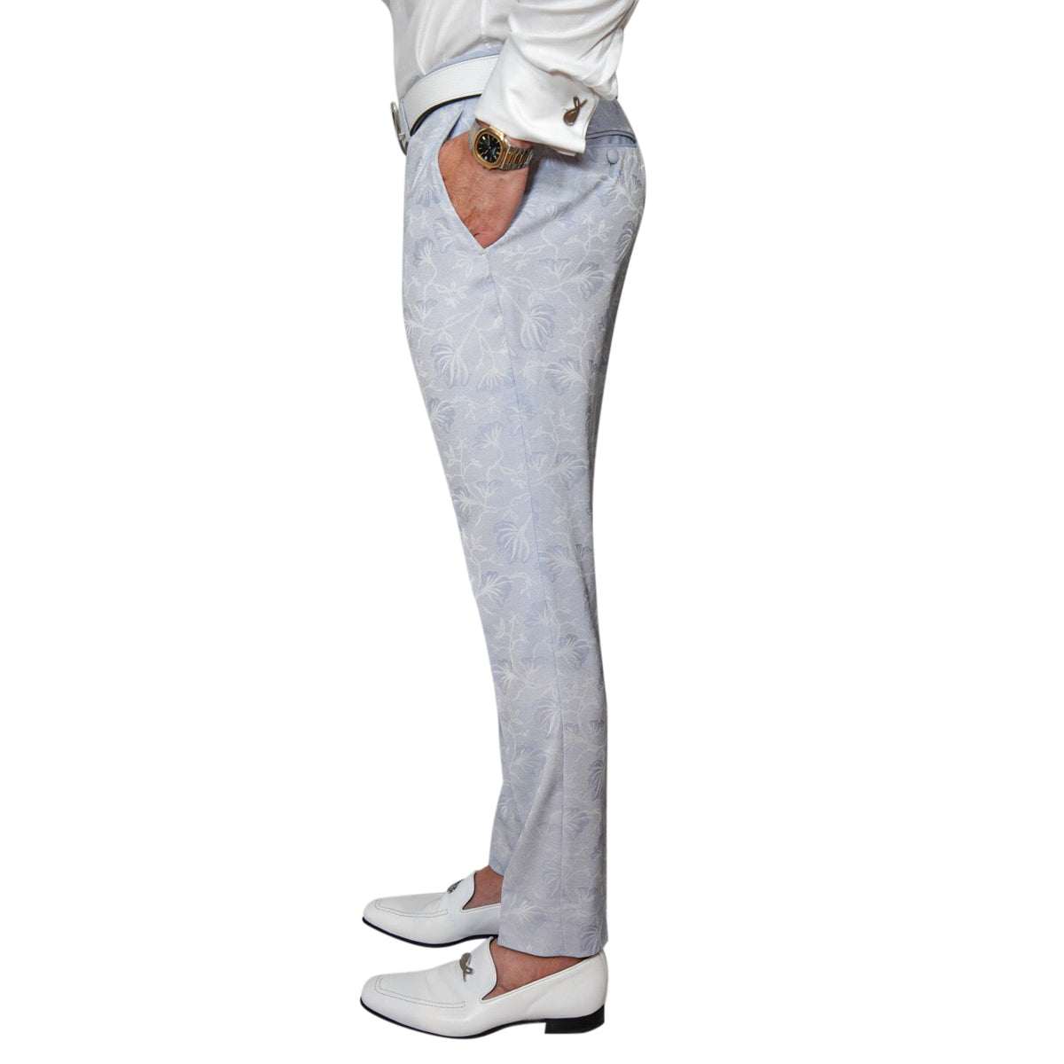 Pastel Azzurro Campanula Trousers-3