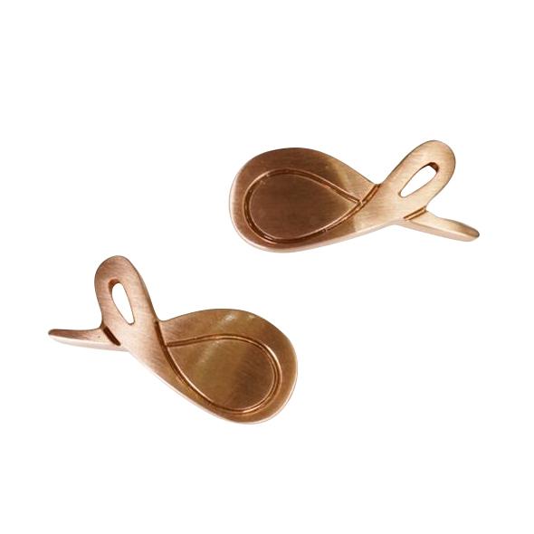 Cobalt With Rose Gold Hardware Leather Slipper-8
