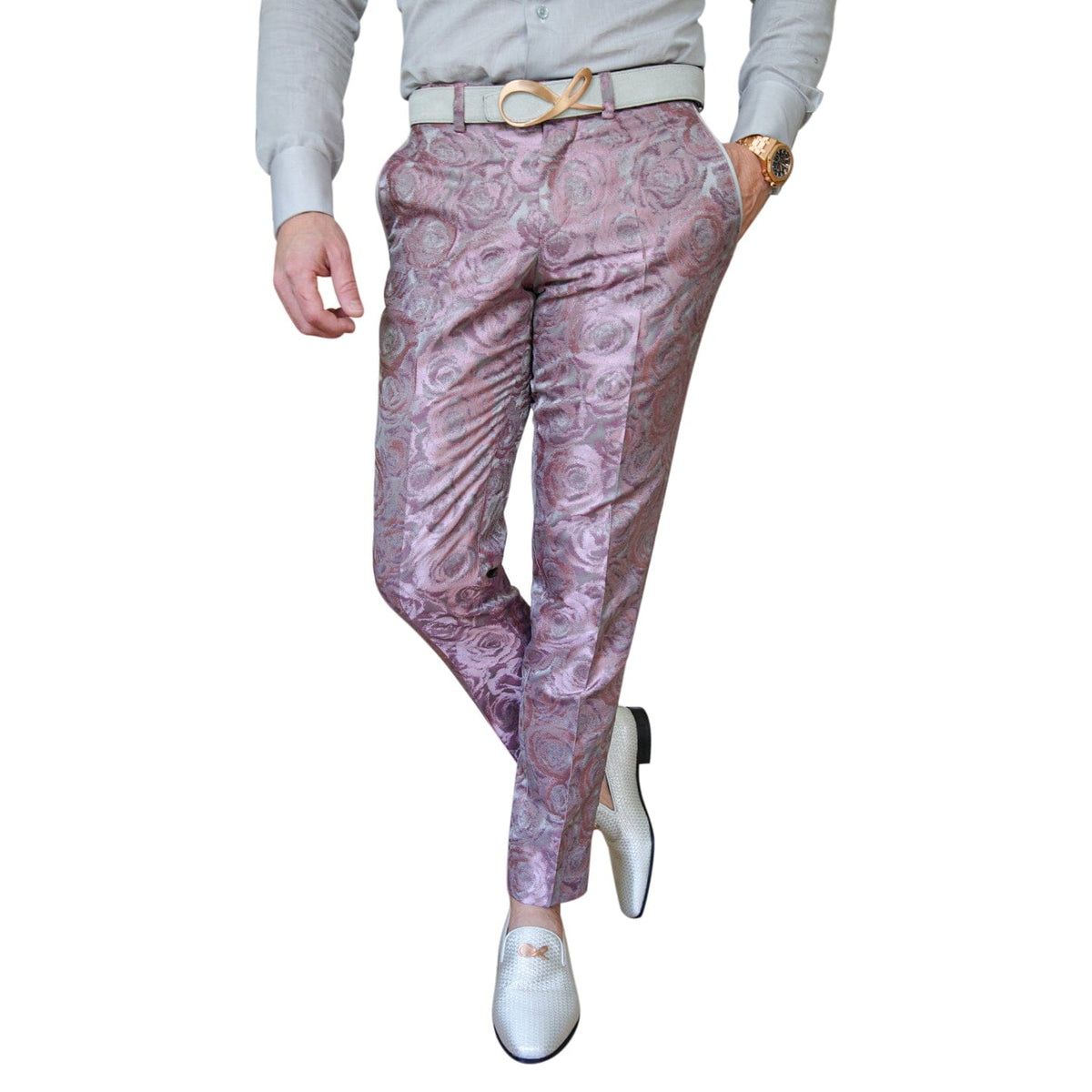 Ice Mauve Rosa Tuxedo Trousers @ The Vault-1