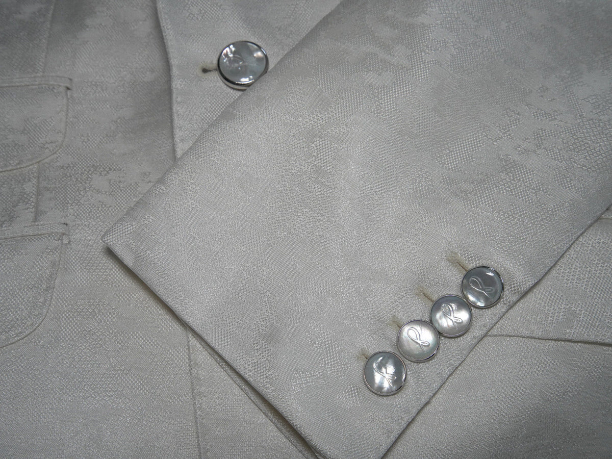 Mother Of Pearl With Silver Tone Buttons For Sports Jacket-3
