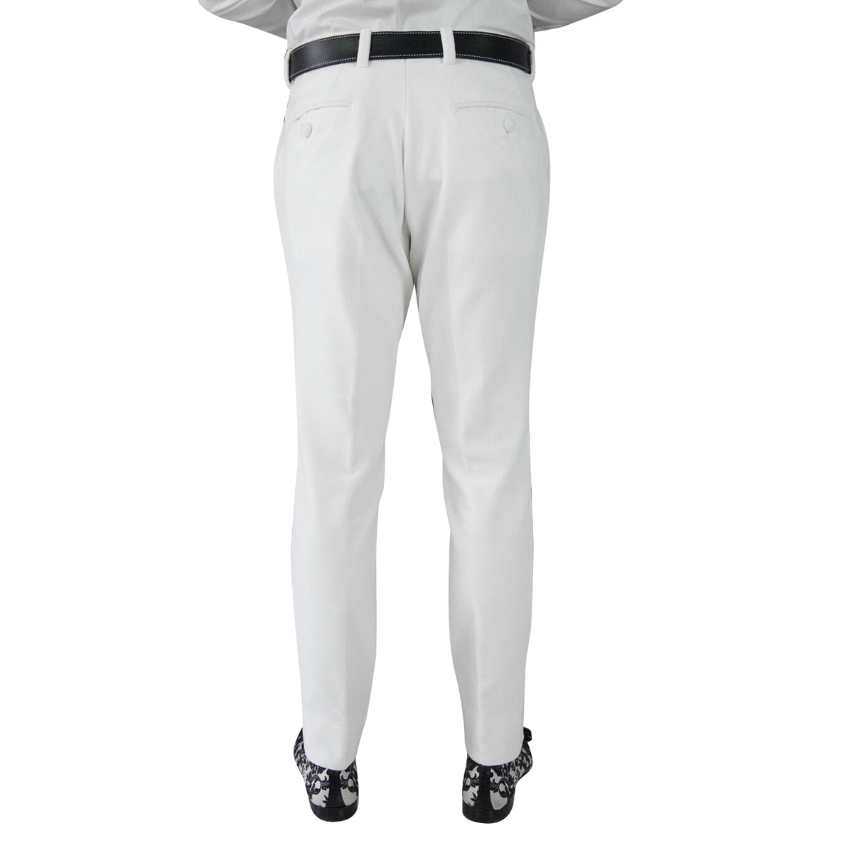 White Velvet Trousers-5