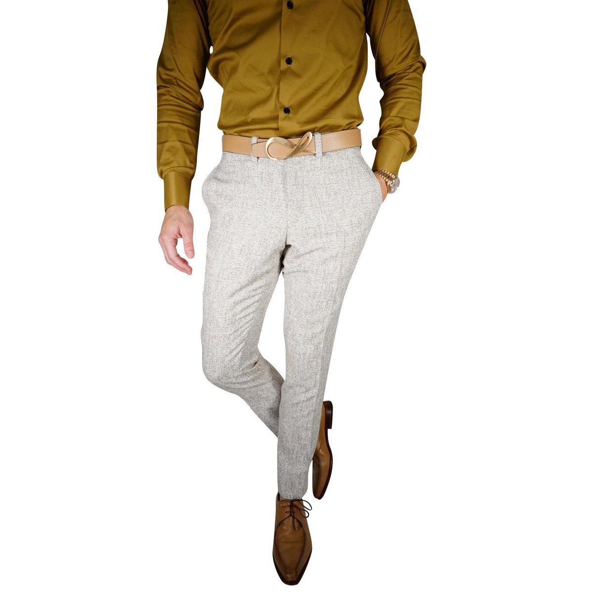 Tan Paglia Trousers @ The Vault