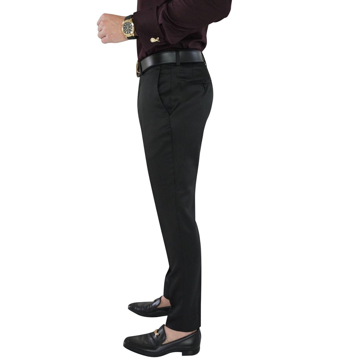 Black Lucentezza Trousers-3