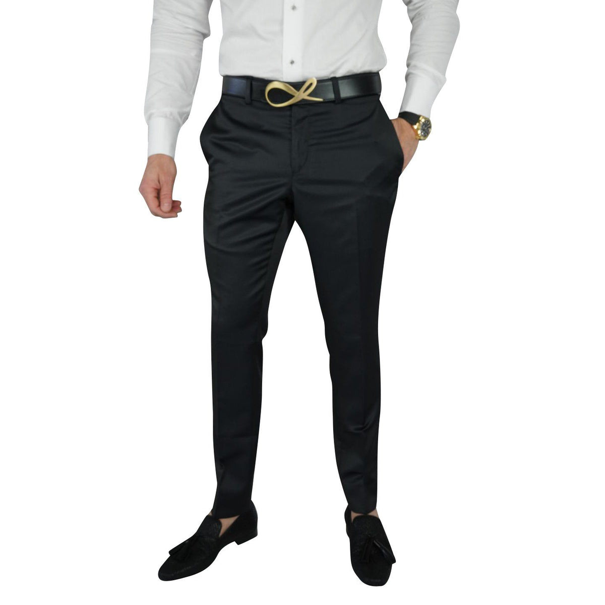 Black Evento Trousers-3