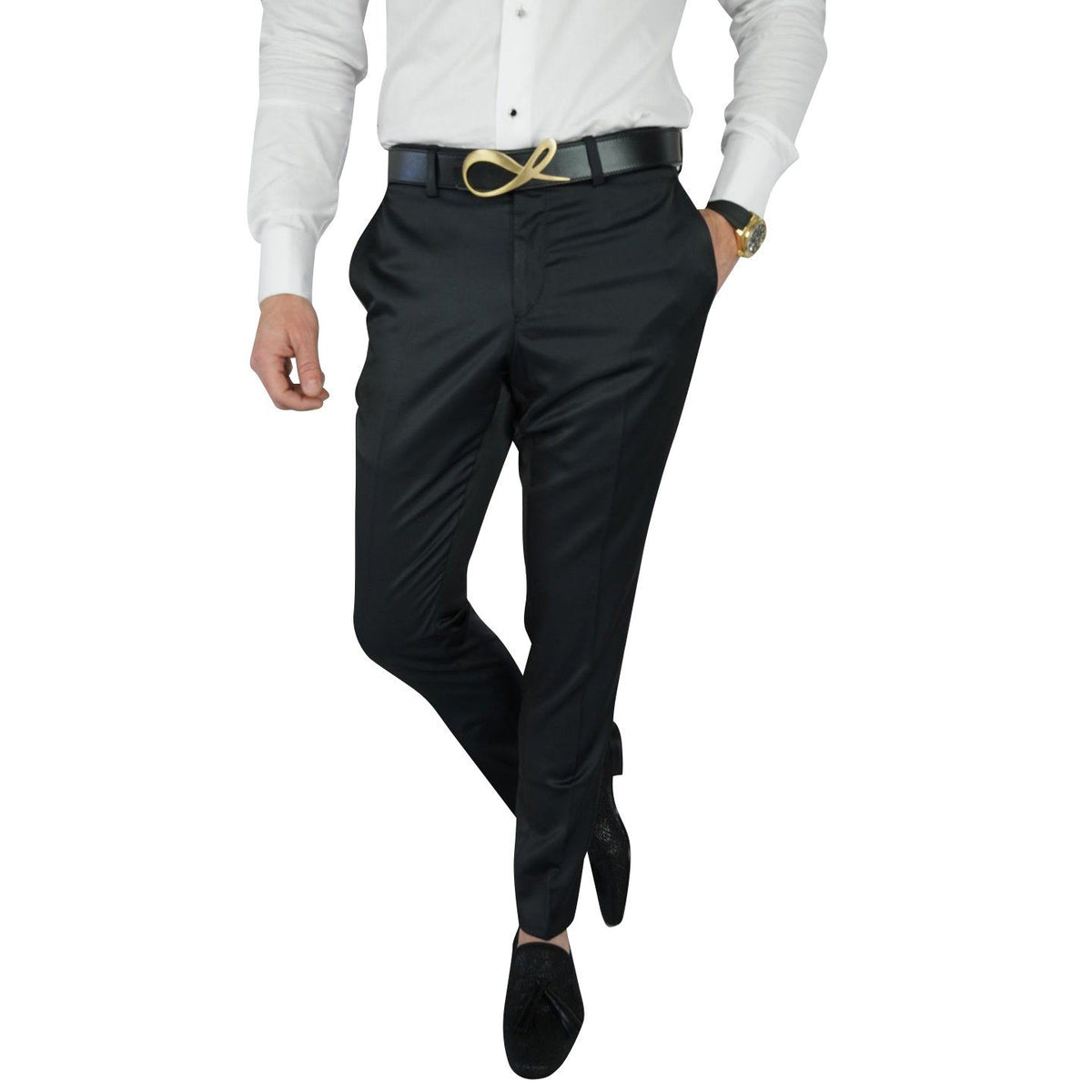 Black Evento Trousers-1
