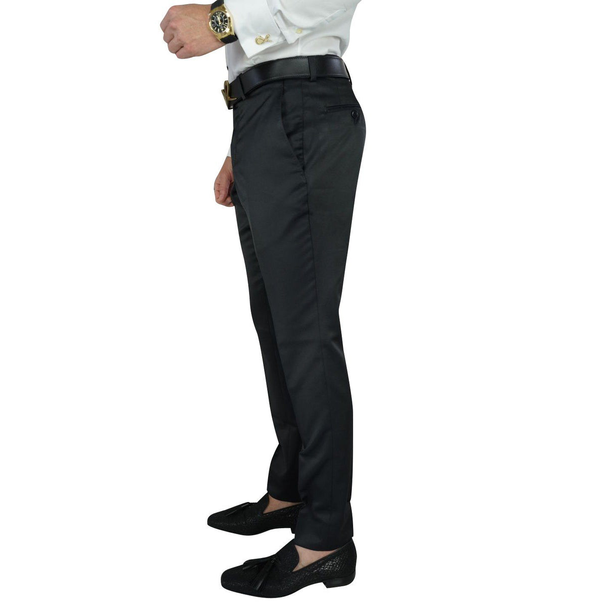 Black Evento Trousers-4
