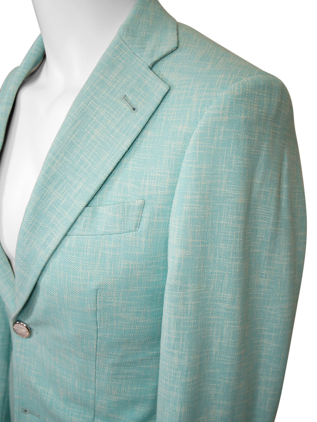 Blu Ciano Lino Tweed Sport Jacket @ The Vault-6
