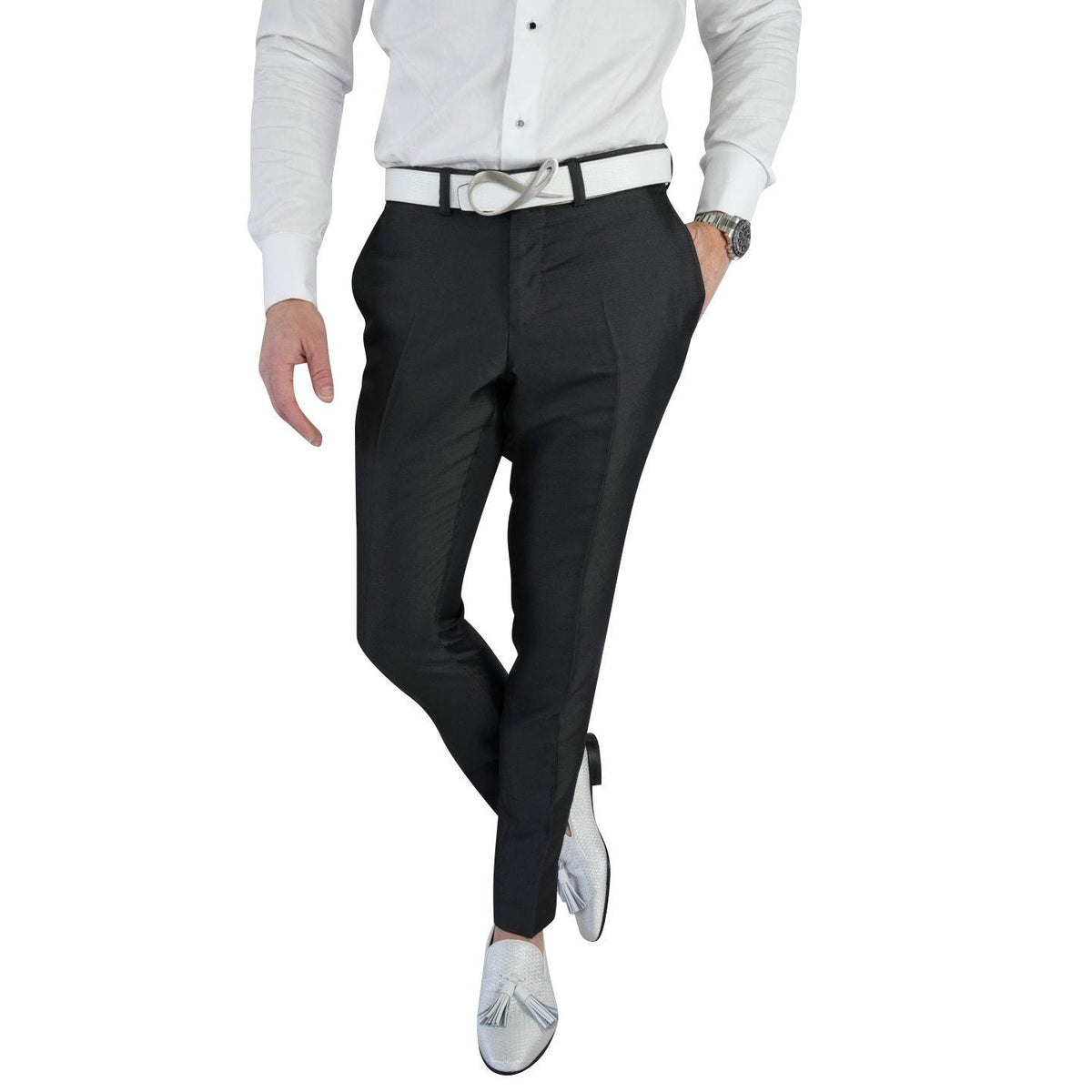 Charcoal Evento Trousers @ The Vault-1