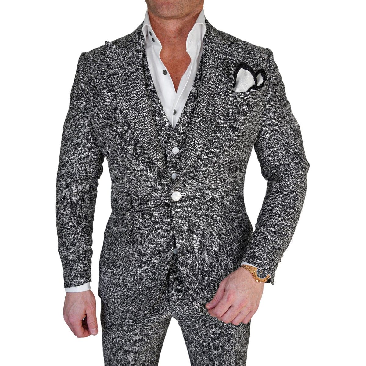 Carbon Grano Tweed Jacket @ The Vault