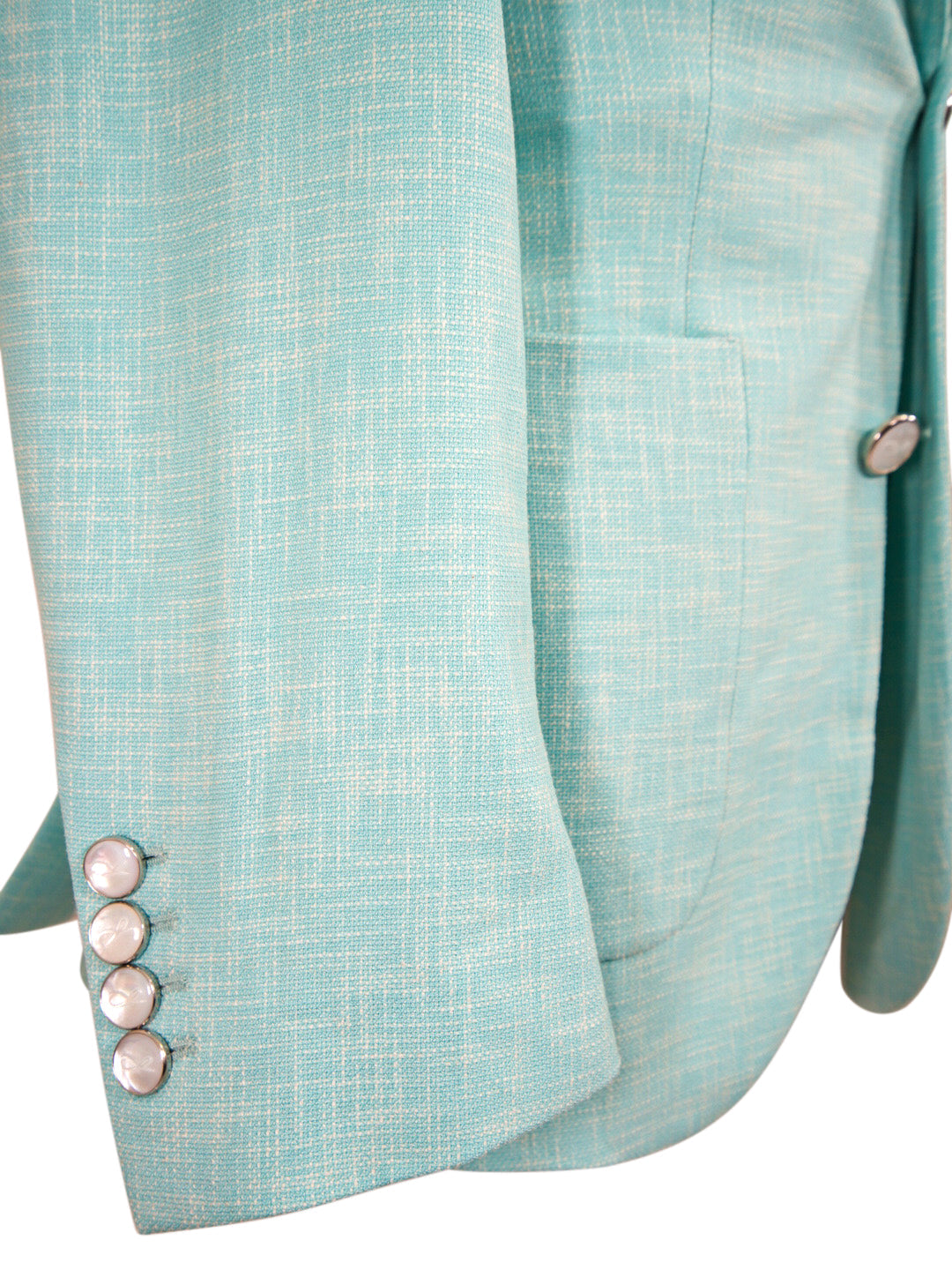 Blu Ciano Lino Tweed Sport Jacket @ The Vault-7