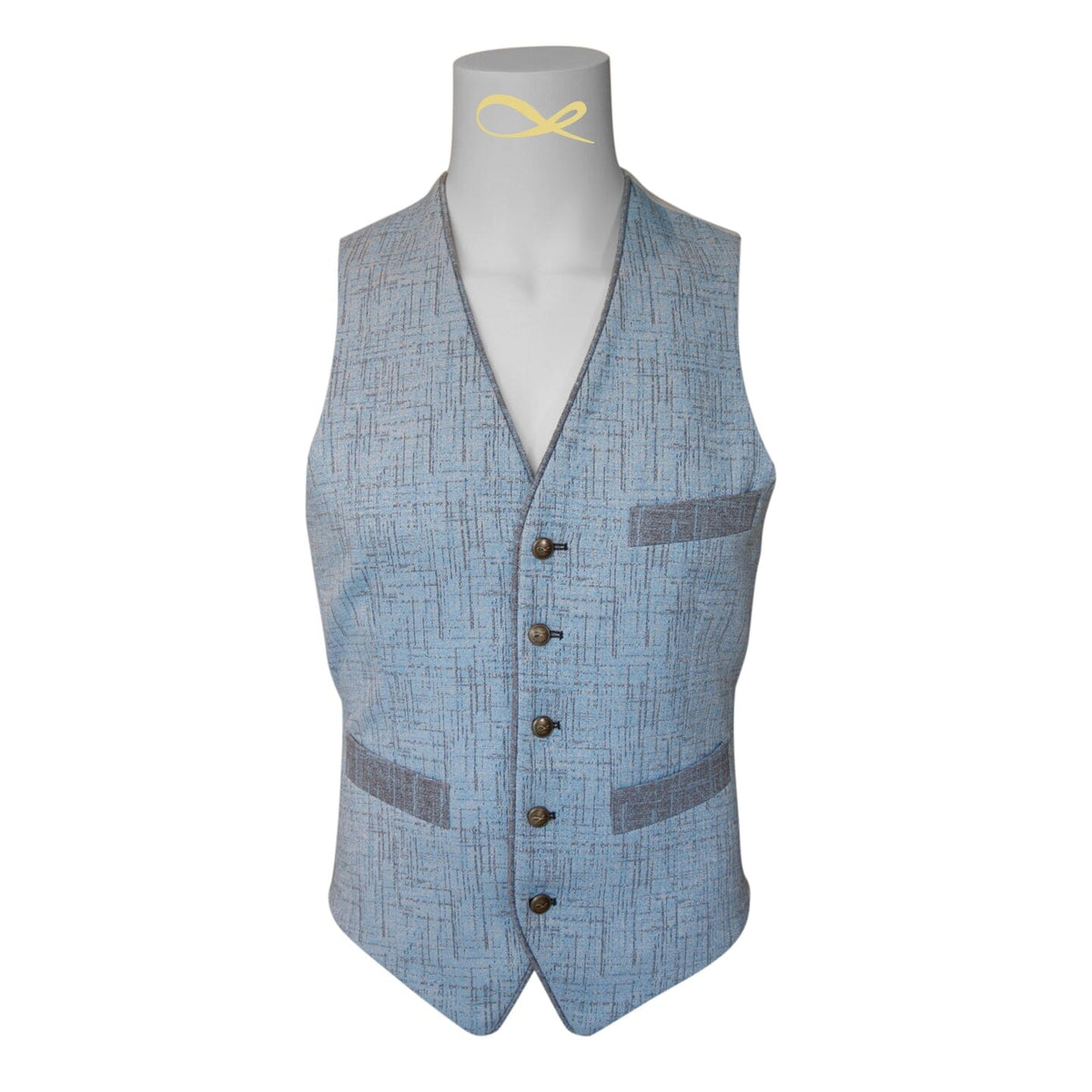 Azzurro Titanium Naked Ciottoli Waistcoat @ The Vault-3