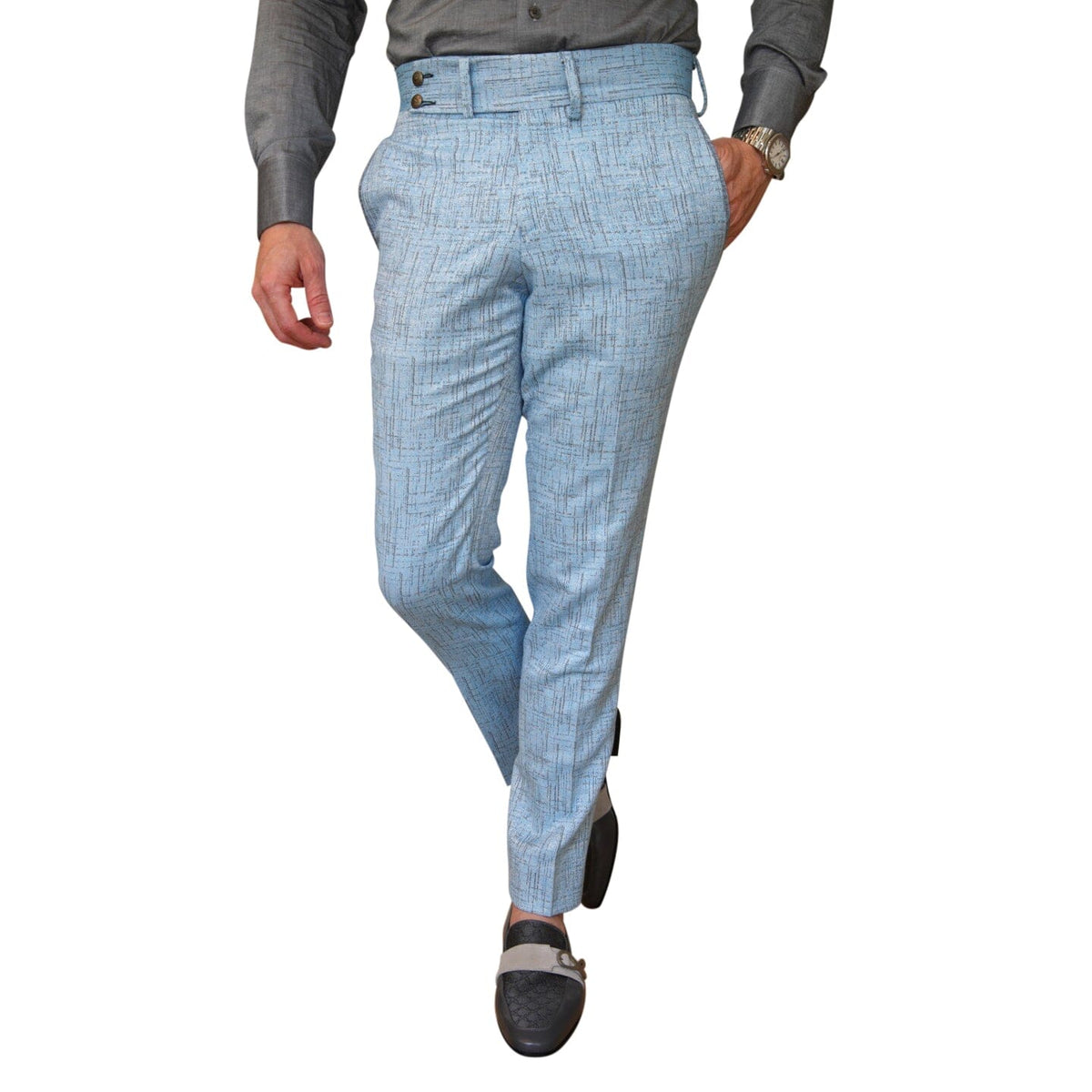 Azzurro Titanium Trousers @ The Vault