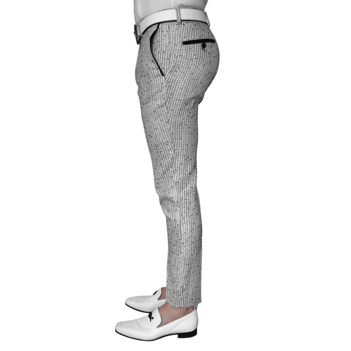 Nero Tweed Paillette Trousers @ The Vault-3