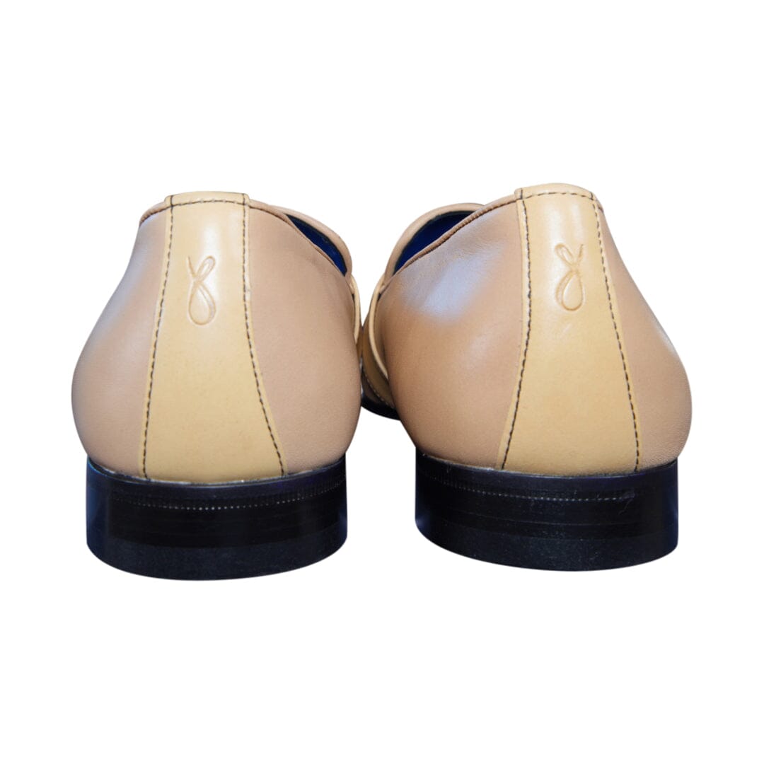 Tan Cestino Monk Rose Gold Loafer @ The Vault-8