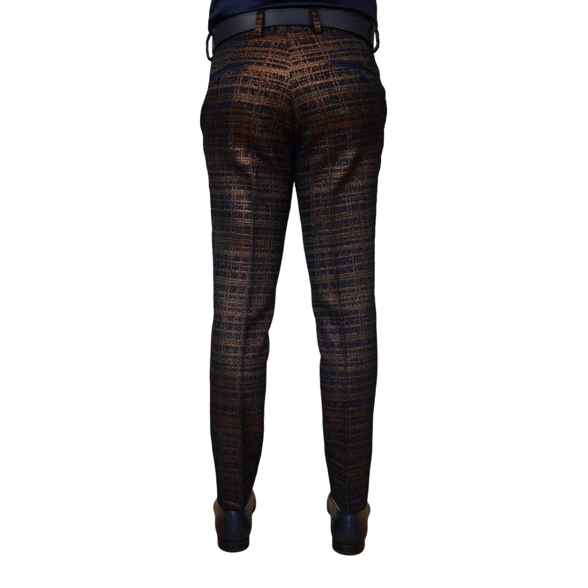 Midnight Bronze Boucle Trousers @ The Vault-4