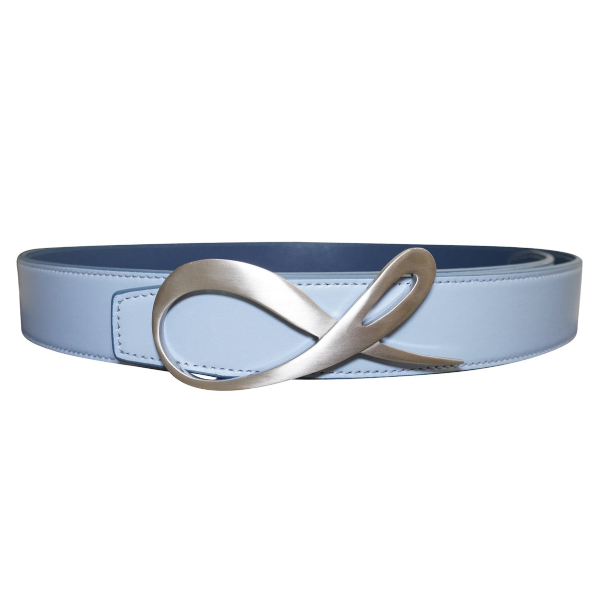 Aegean Blu Maya Silver Reversible Belt-1
