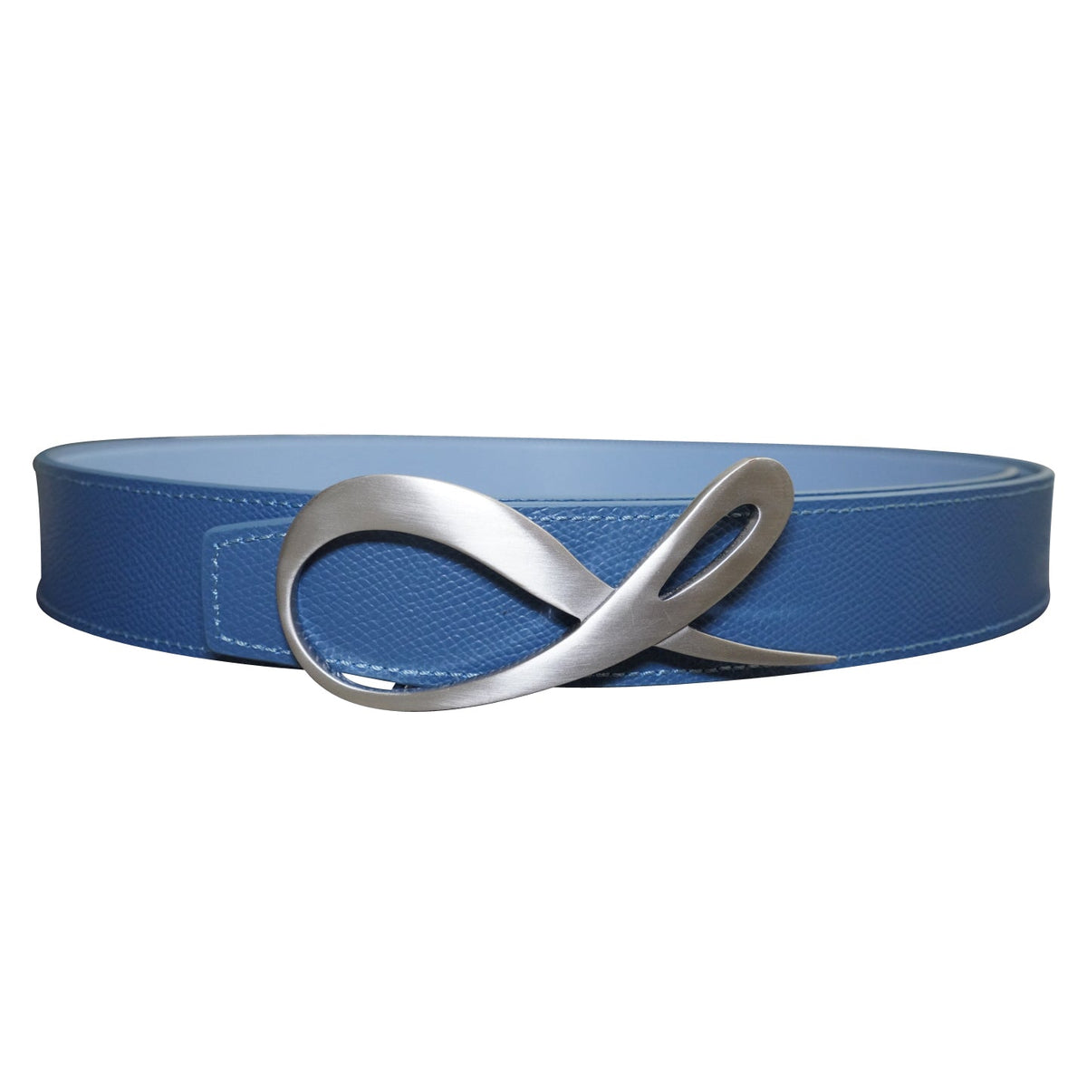 Aegean Blu Maya Silver Reversible Belt-2