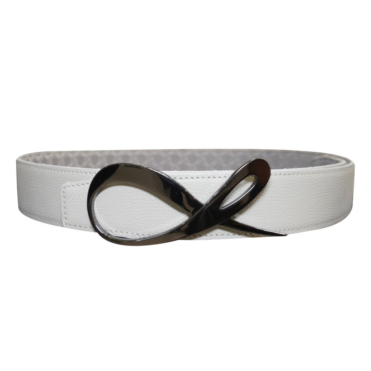 Tortora Logo Black Enamel Reversible Belt
