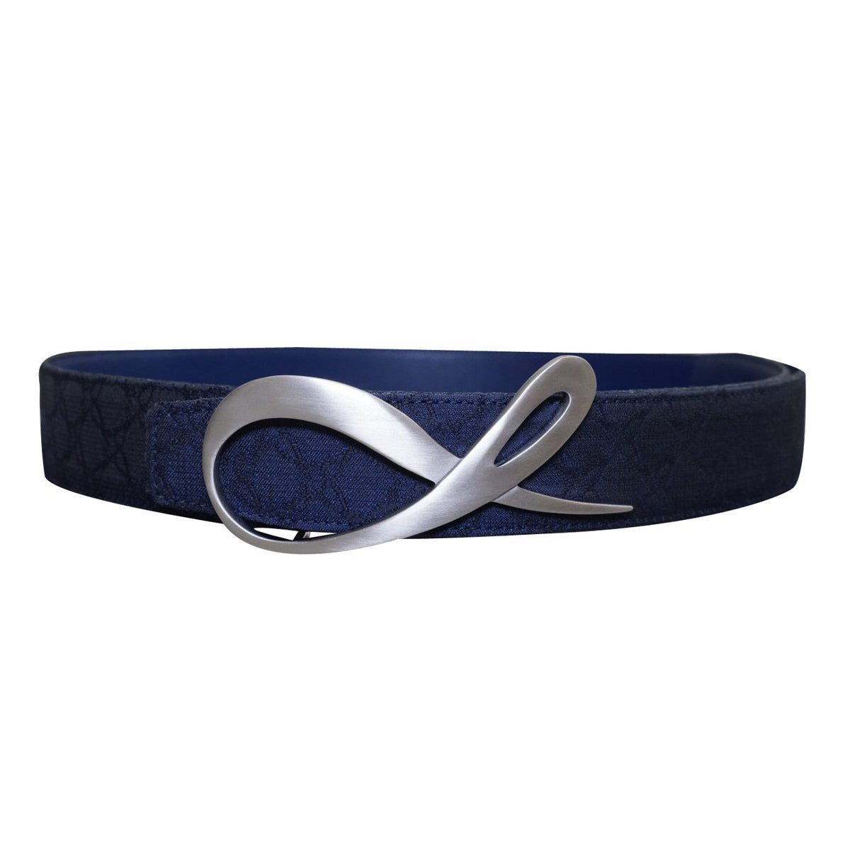 Midnight Marino Logo Silver Reversible Belt