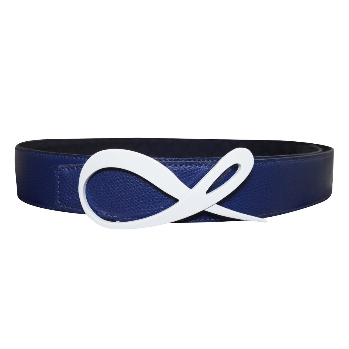 Midnight Marino Logo White Reversible Belt-2