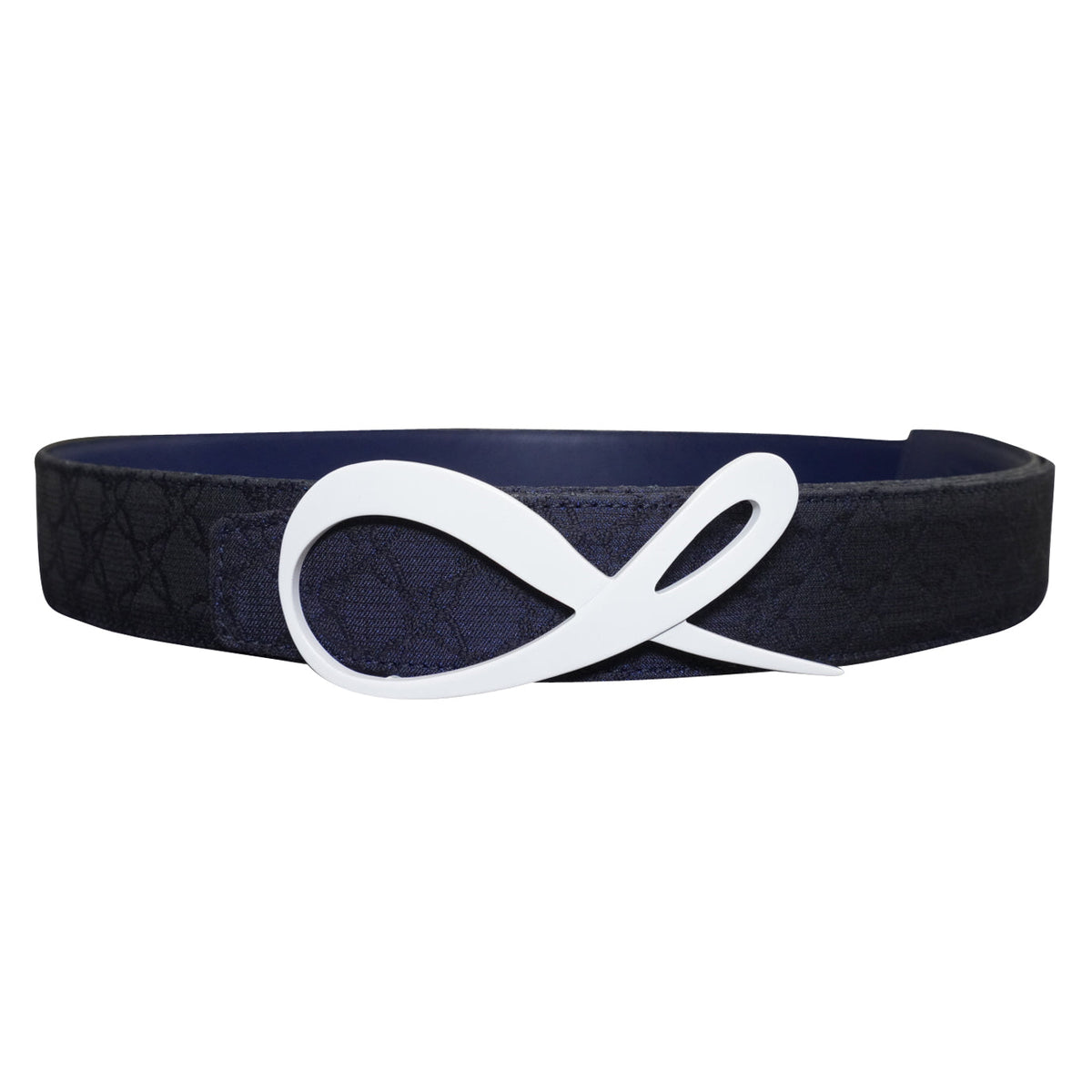 Midnight Marino Logo White Reversible Belt-1