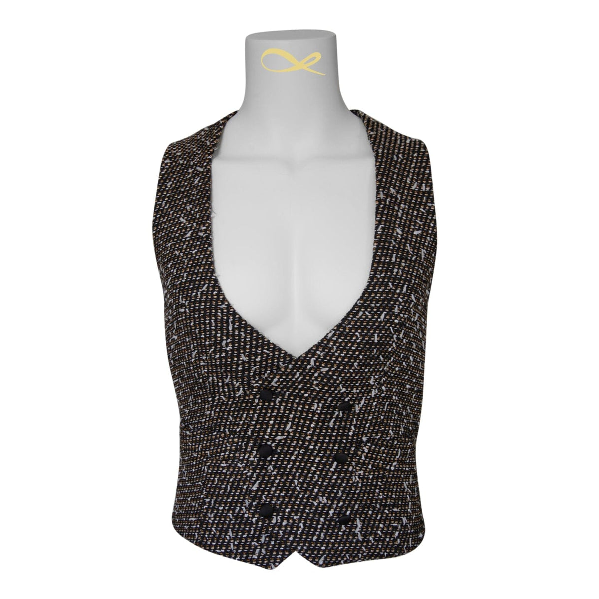Tourmaline Boucle Naked Ciottoli Waistcoat-3