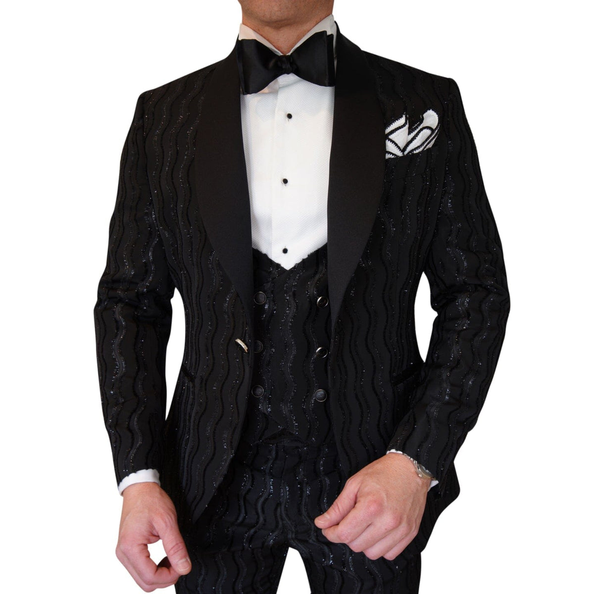 Rippled Inox Dinner Jacket