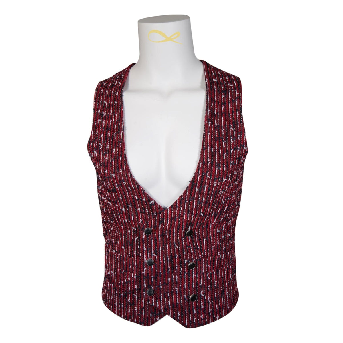 Ruby Boucle Naked Ciottoli Waistcoat-2
