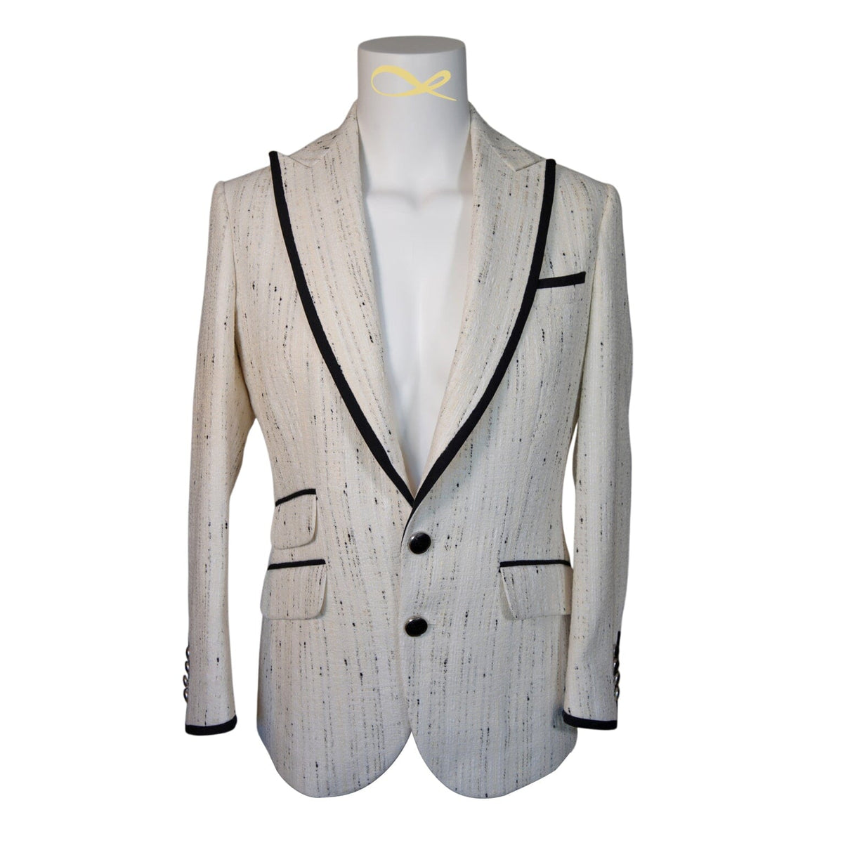 Vanilla Stracciatella Tweed Jacket-4