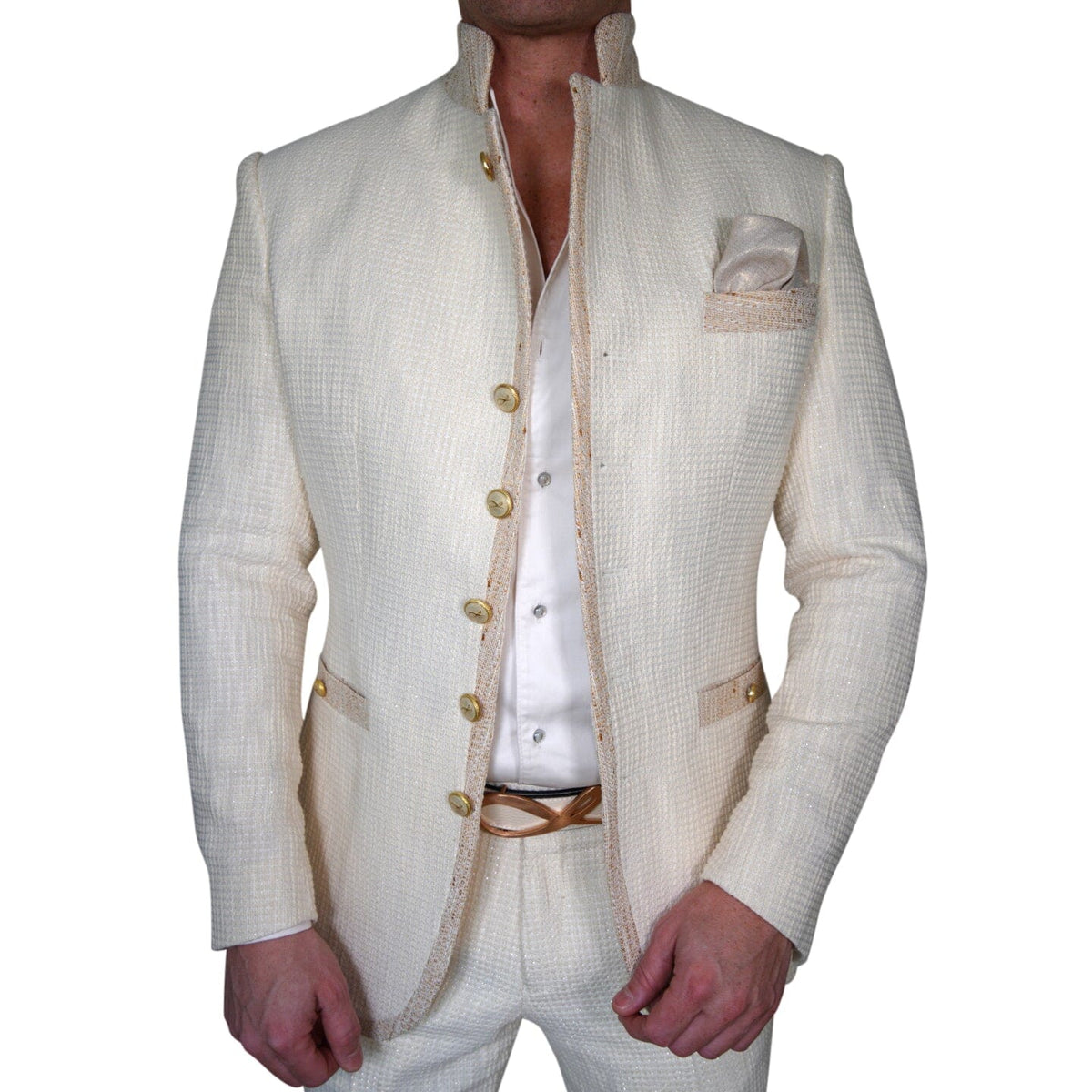 Elettro Waffle Tweed Mandani Jacket-3