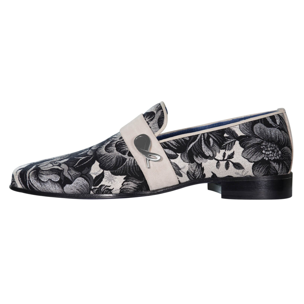 Bianco Rosa Silver Loafer-5