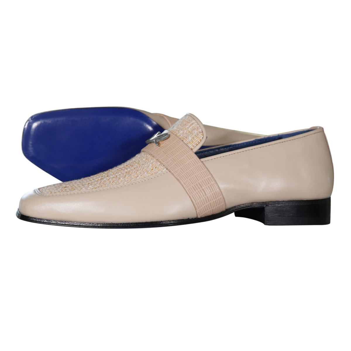 Golden Fieno With Silver Hardware Loafer