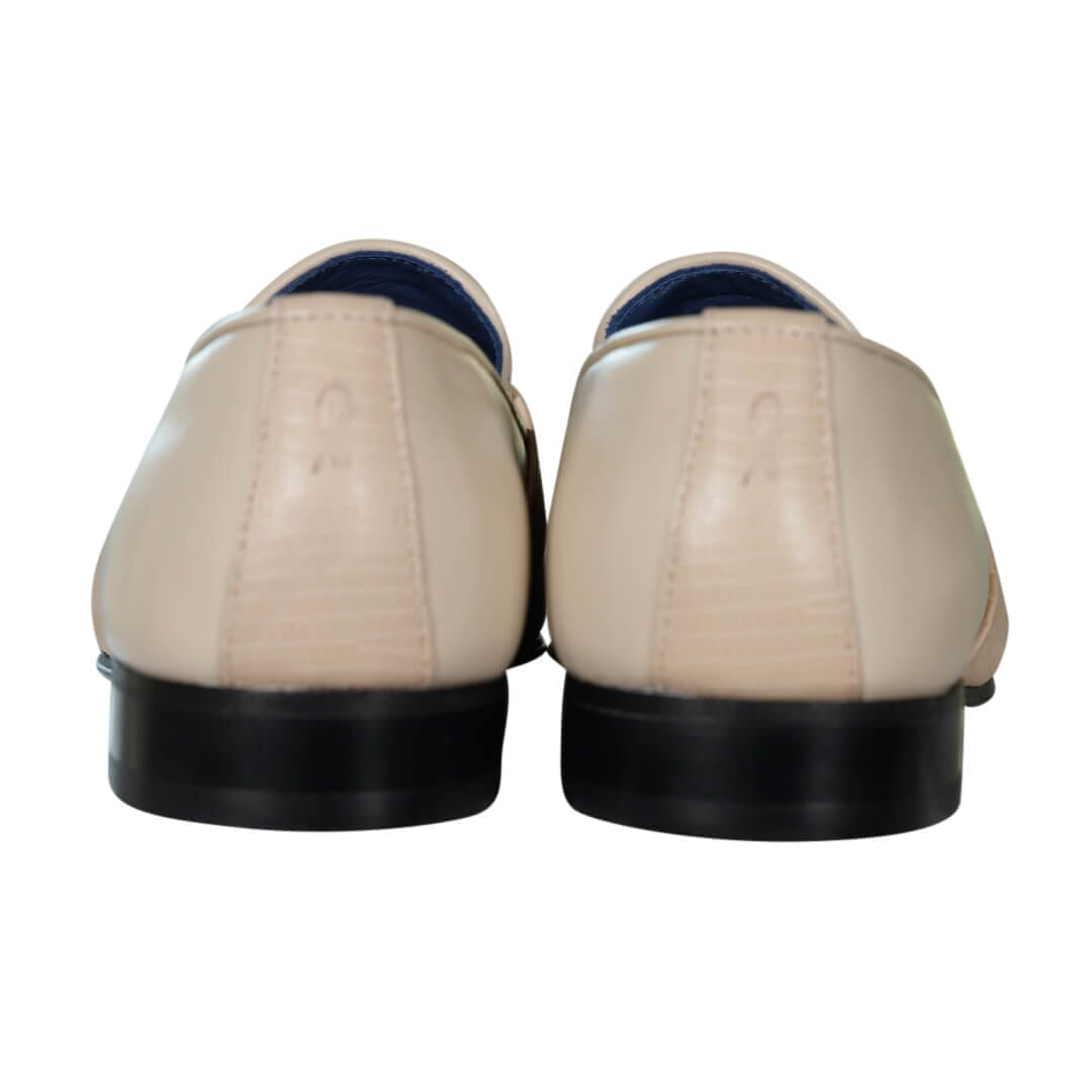 Golden Fieno With Rose Gold Hardware Loafer-5