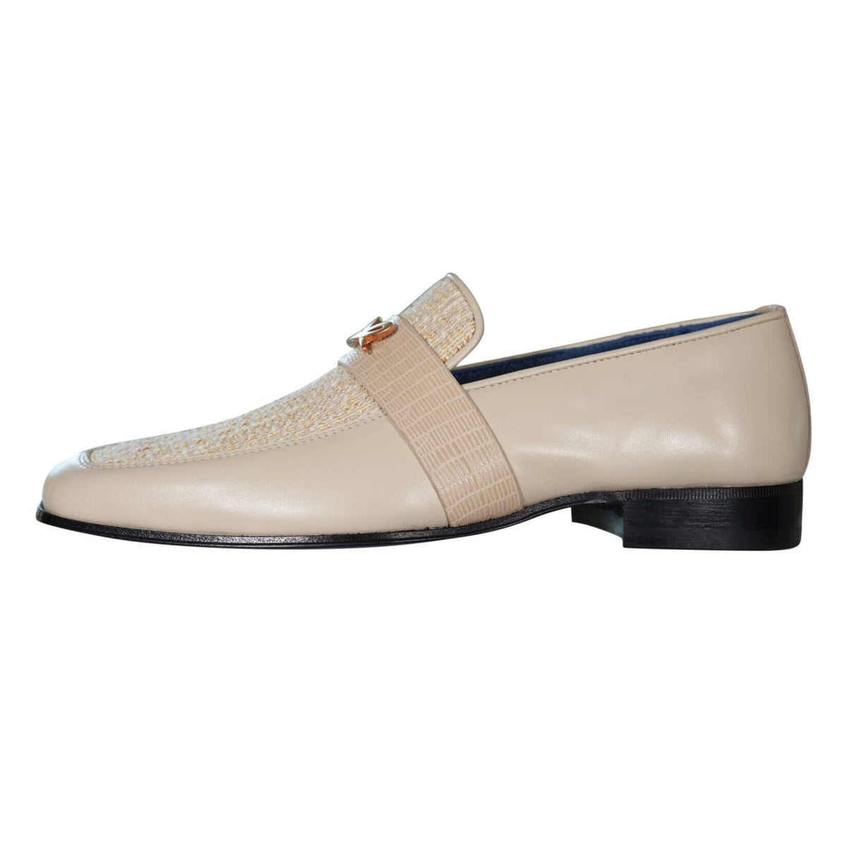 Golden Fieno With Rose Gold Hardware Loafer-6
