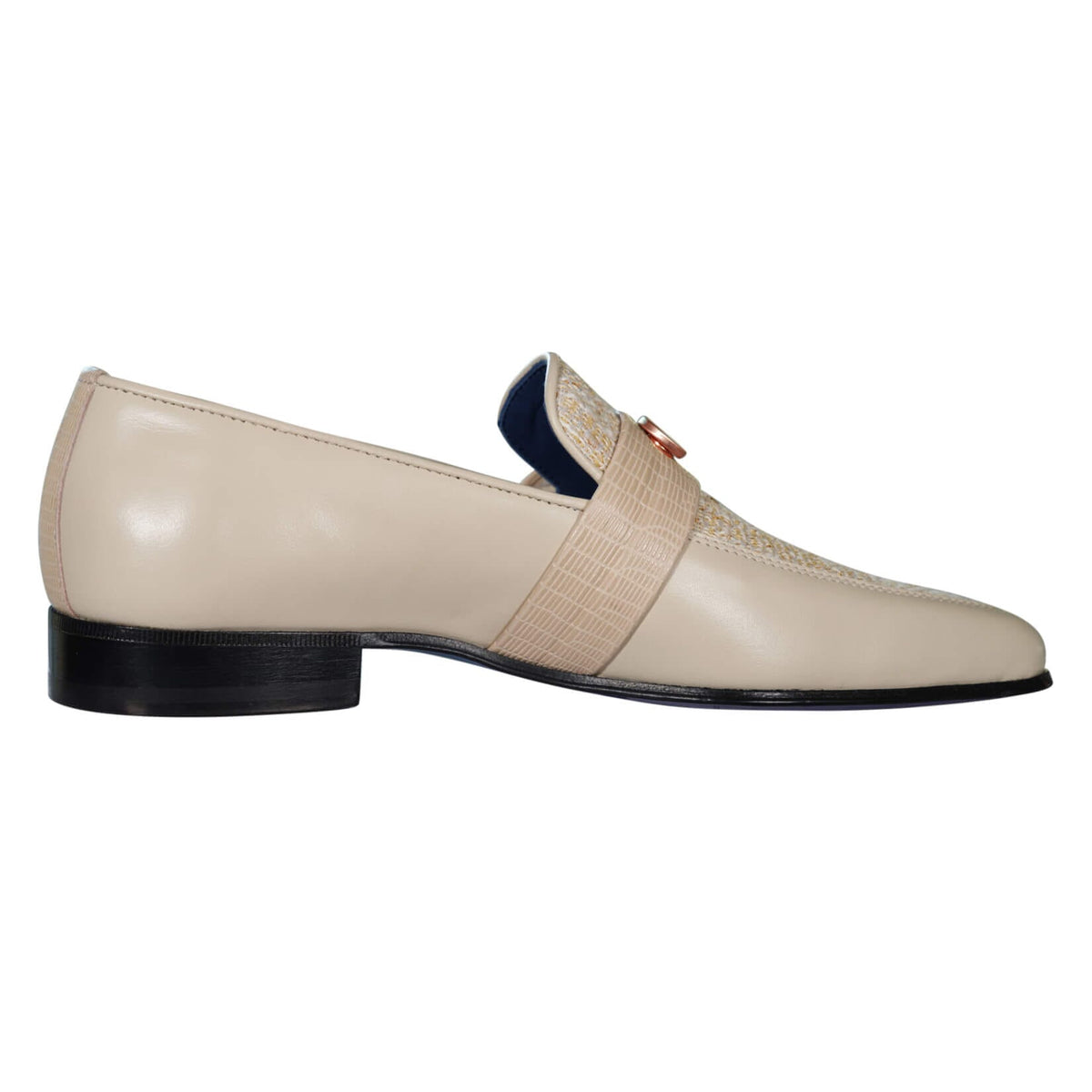 Golden Fieno With Rose Gold Hardware Loafer-8