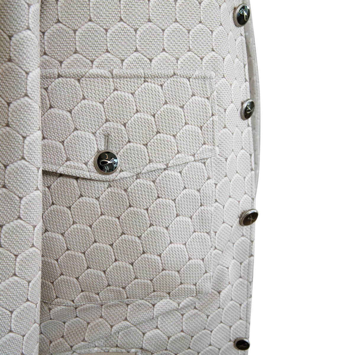 Taupe Honeycomb Luxury Performance Bomber Jacket-6