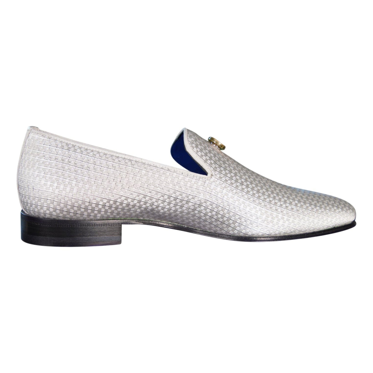 Silver Diamante With Yellow Gold Hardware Loafer-6