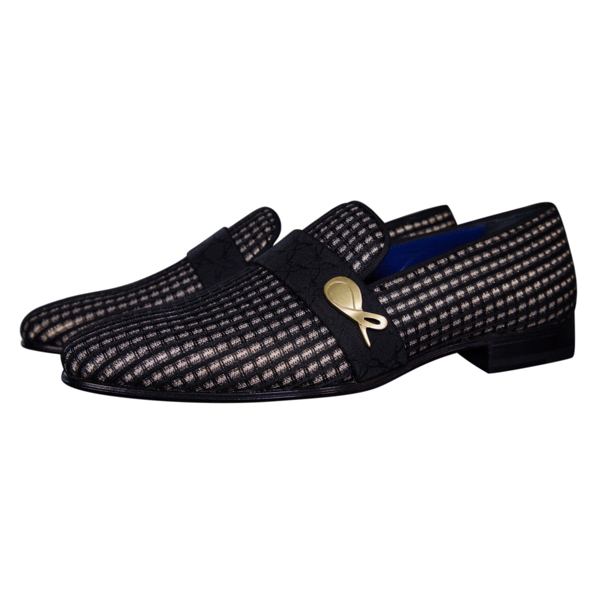 Black Oro Waffle Gold Loafer @ The Vault-3