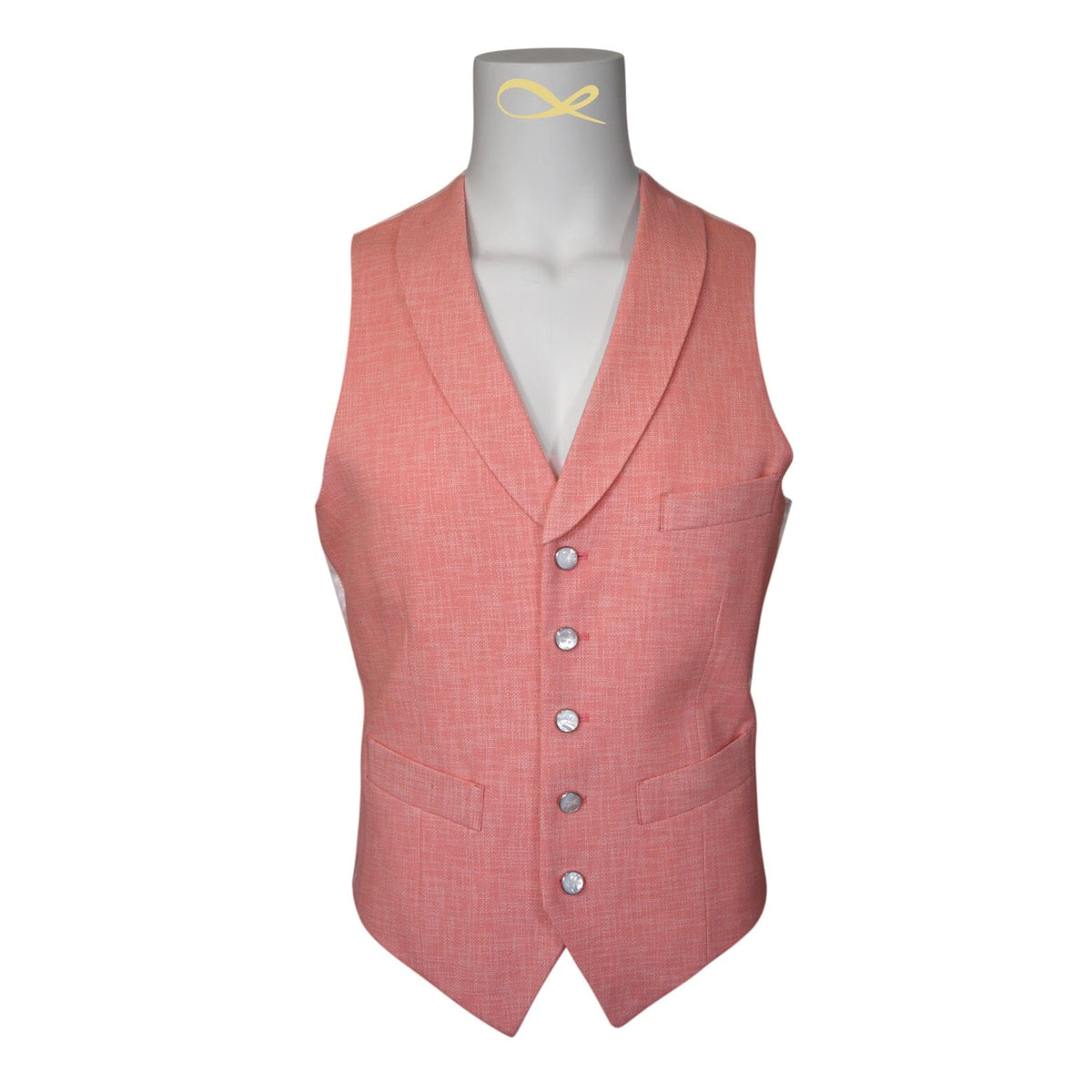 Dust Rosa Lino Tweed Ciottoli Waistcoat @ The Vault