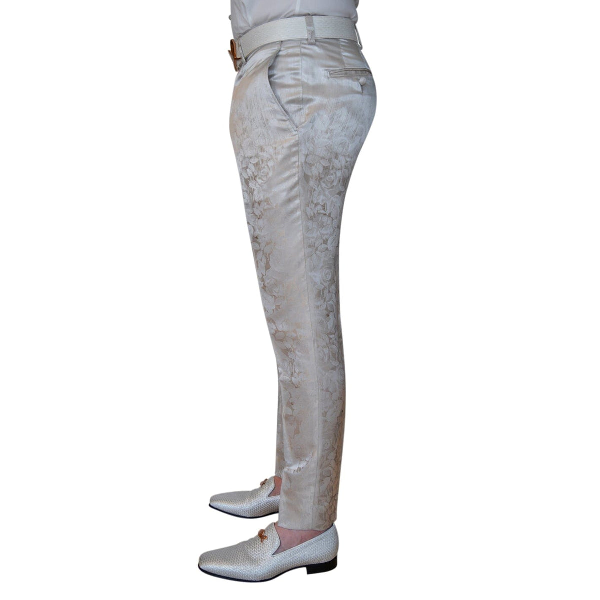 Champagne Sateen Ombre Trousers @ The Vault-3